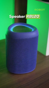 ROBOT Bluetooth 5.3 Speaker RB120 RGB Waterproof IPX4 1200mAH Portable Original - Garansi 1 Tahun