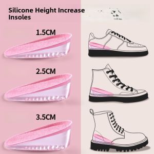 XIANZHAO | Womens Insole Shoe Inserts Invisible Heightening Soft Bottom Comfortable Silicone Half Pad Arch Support Non-Fatiguing Footwear
