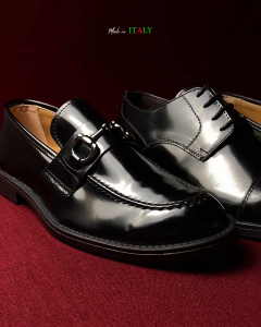 Giày Lười Loafer Nam Bằng Da Thật Màu Đen - Alessandro - Sản Xuất Chính Hãng Tại Ý_Alex-14