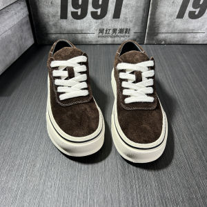 Mens Retro Sport Shoes 2025 Autumn Season Low Top Casual Board Shoes Thick Bottom Versatile Student Fashion Trend Footwear