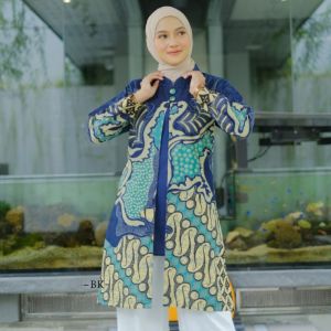 TUNIK WANITA TERBARU KEKINIAN/TUNIK JUMBO/TUNIK TERLARIS/TUNIK BABYTERRY/BAJU ATASAN WANITA TERBARU Tunik Batik Wanita Warna Soft Terbaru Terlaris | Tunik Batik kekinian Size S M L XL XXL XXXL jumbo tunik batik modern tunik batik wanita terkini
