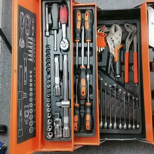High Quality 3Layer Iron Tool Box Heavy-duty Storage Organizer Metal Steel Solid Durable