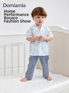 DOMIAMIA | Boys Short Sleeve Long Pants Pajama Set