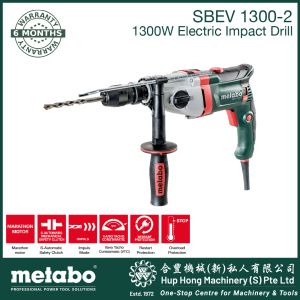 METABO 1300W IMPACT DRILL SBEV1300-2 Maximum torque:44 / 16 Nm // 390 / 142 in-lbs Drill-Ø masonry:24 mm / 15/16 "