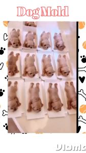 พิมพ์ซิลิโคน ทำวุ้นทำน้ำแข็ง รูปสุนัขแบบ 5D ทำวุ้น ใช้ทำขนม ซิลิโคนโมลด์ รูปหมา dog silicone mold
