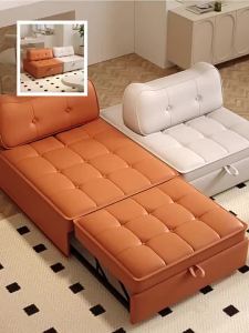 Sofa 3 seater sofabed lazy sofa chair sofa bed single fabric sofa set for living room internet celebrity lazy retractable single sofa bed 沙发床