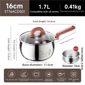 Supor | 316L Stainless Steel No Coating Baby Food Prep & Milk Warmer