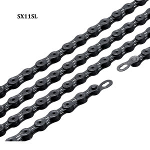 Original SUMC 11s Chain Diamond Like Coating 11 Speed Bicycle SX11SL MTB Ultralight Road Bike Chains Full hollow Chainset Parts