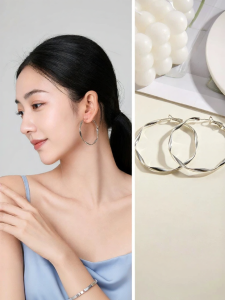 SANFU | Earrings Fashion Design Exquisite Glossy Pair