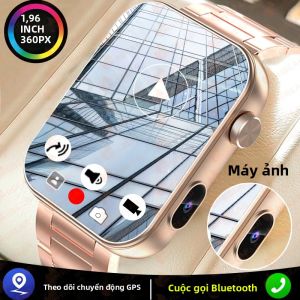 Đồng Hồ Thông Minh Dành Cho Nữ Có Camera Màn Hình HD 191 Inch Máy Đo Nhịp Tim Hơn 100 Chế Độ Thể Thao Cuộc Gọi Bluetooth Trình Phát Video Tương Thích Android iOS