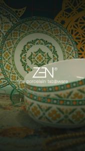 ZEN Mug Keramik Dazzling Mubarak 280 ml isi 2 pcs + Box