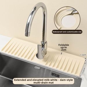 Splash Guard & Soap Holder Kitchen Drain Mat