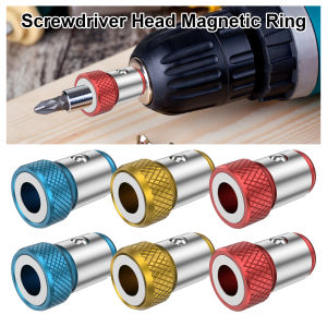 Magnetic Screwdriver Ring Instant Magnetizer Bit Holder Stainless Steel Anti-Slip Screwdriver Bit Holder Effect for Screwing