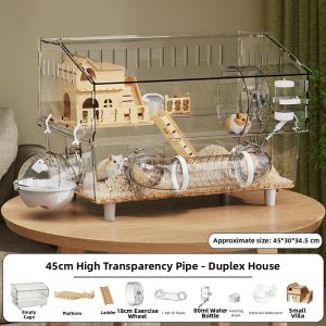 HUAZINIAO | Extra Large Luxury Transparent Chew-Resistant Hamster Cage