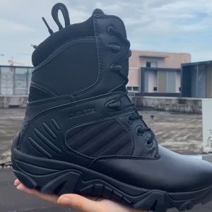 Side Zip Tactical Lightweight Patrol Boots Combat Shoes Cordura Fabric for Outdoor and Camping