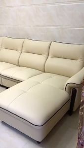 Leather sofa large and small apartment living room simple modern top layer cowhide corner leather art chaise longue combination furniture