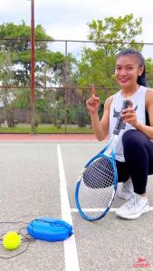 SPEEDS Raket Tennis Set Bola Raket Tenis Latihan Tenis Tennis Trainner Training Toll Exercise Alat Olahraga Tenis Lapangan 032-22