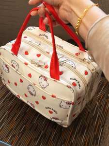 JIUQI | Cute Cat Design Large Capacity Portable Travel Makeup Organizer