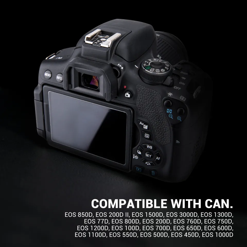 JJC Ef Camera Eyecup Eye Cup for Canon EOS 1300D 1200D 800D 760D 750D 700D  650D 1100D 1000D 400D 100D 200D 200D II 650D 600D 550D 500D 450D 400D 350D 