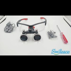 Dental Headlight Surgery Glasses Dentistry Lab Magnification Loupes 2.5X 3.5X Loupes 420mm Working Distance Dentists Headlamp
