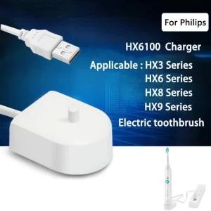 USB Charger Base for Philips Sonicare HX6100/HX3K/6K/8K/9K Portable Travel Replacement Electric Toothbrush Charger