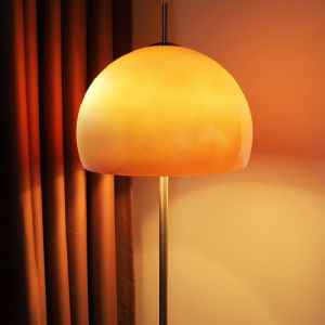 Mushroom Floor Lamp Bedroom Bedside Lamp Retro Glass Table Lamp Three-color dimmer