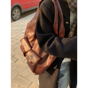 Retro Large Capacity Bag Female 2024 New Arrival Fall Winter Fashion Underarm Bag Easiest for Match Commuter Shoulder Bag Tote Bag