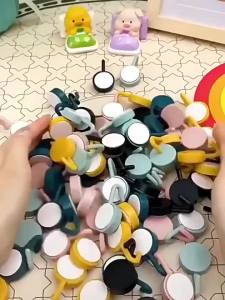 XINFANGCHENG | Mini Self-adhesive Hooks No Drilling Required Colorful Red For Children