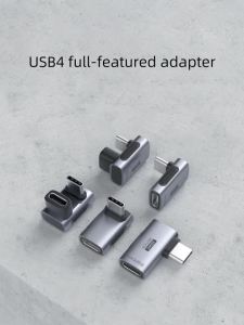 Hagibis | Hagibis 240W USB C to C Adapter 40Gbps 8K 60Hz 90 Degree Converter USB4 Adapter for Thunderbolt 4/3 MacBook iPhone 17 Pro Tablet