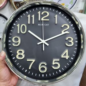 jam dinding glow in the angka timbul sweep silent