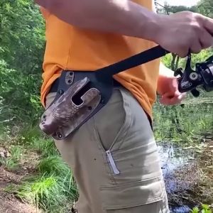 Belt Sabuk Dudukan Joran Mancing Holder/Fishing Tackle Belt/Fishing Rod Holder Belt Joran Serbaguna