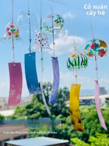 DIY Outdoor Decor Glass Wind Chimes