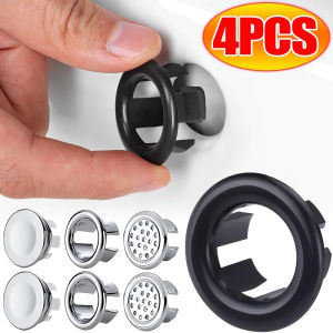 Hot Sale🔥4Pcs Sink Hole Round Overflow Cover Basin Drain Cap Wash Basin Hollow Overflow Rings Insert Replacement Kitchen Bathroom Accessories