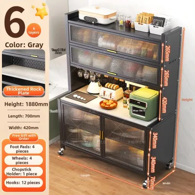 DIBIOU | Multilayered Freestanding Storage Rack Steel