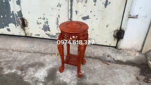 Đôn rồng gỗ gụkỷ chân rồng cao gỗ gõ mặt 32cm cao 405060