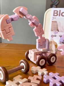 Educational Straw Construction Blocks Large Interlocking Pieces