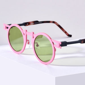 FONEX Titanium Sunglasses Women 2025 New in Trendy Fashion Brand Design Vintage Retro Round Polarized Sun Glasses Men Japanese Mirrored UV400 Y2K Shades 85833