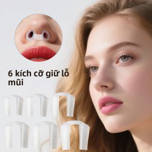 2 Chiếc Dụng Cụ Giữ Mũi Bằng Silicon Sau Phẫu Thuật Trong Suốt Hỗ Trợ Định Hình Mũi Chỉnh Sửa Cố Định Kẹp Mũi Làm Đẹp 6 Kích Cỡ