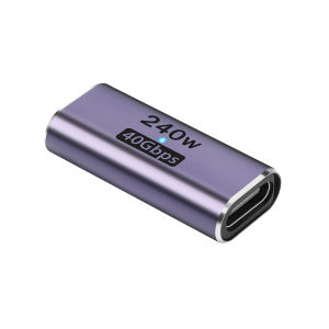 USB C Female to Female Adapter with PD 240W 40Gbps 8K 60hz Video Compatible for Thunderbolt 4/3 MacBook Pro/AiriPad USB-C HUB