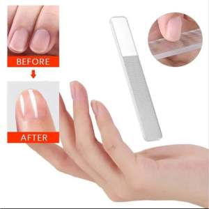 (GRATIS Box simpan) ALAT MENICURE KIKIR KUKU NANO GLASS PENGKILAP MENGKILAPKAN KUKU kikir kuku untuk manicure pedicure | Nail art kikir kuku kaca Nano Kikir kuku + box kikir kuku mengkilap