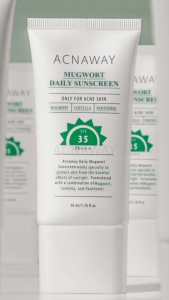 ACNAWAY Mugwort Daily Sunscreen SPF 35 PA+++ 50ml – Sunscreen Ringan Acne Calming Tabir Surya untuk Kulit Berjerawat