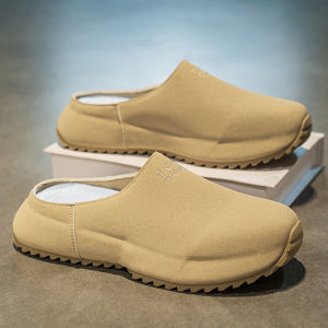 Birkenstock Style Mens Summer Outdoor Anti-Slip Office Wear Soft Wood Headed Slippers Large Size Sports Beach Sandals