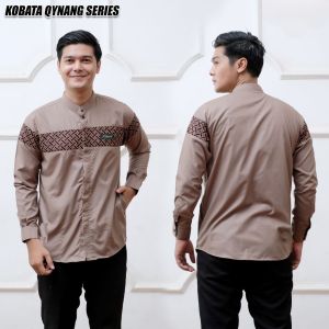 Baju Koko Pria Dewasa Lengan Panjang KOBATA QYNANG