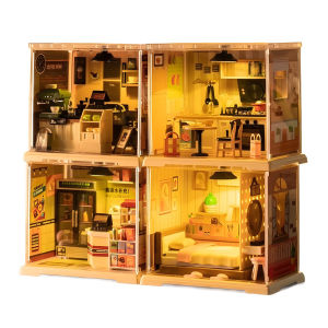 DIY Miniature Doll House Kit with LED STEM Creative Building Toys for Teens Boys Girls Room Decor & Gift Idea