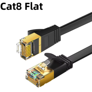 Cáp Ethernet CAT 8 40Gbps 2000 MHz RJ45 Mạng Lan Patch Cord Round Cho Modem Router PS 5/4 - Chọn Chiều Dài (05/1/2/3/5/10/15/20/30M)