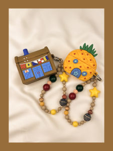 Cartoon Burger King Restaurant Design AirPods4 Protective Case Wireless Bluetooth Apple Earphone Cover Soft Silicone Shell