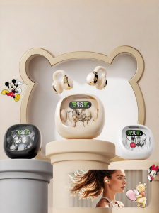 Disney | Open-ear Bone Conduction Sports Clip-on Bluetooth Headphones Long Battery Life