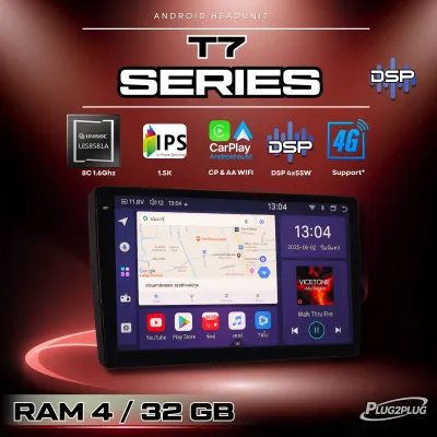 ALPHA COUSTIC T SERIES วิทยุติดรถยนต์ ระบบจอแอนดรอย 9-10 นิ้ว(CPU: 8 core IPS จอกระจก2KRam:2-3GB Rom:32-64GB DSP 16 BAND แบ่งแอพเล่นได้ 2แอพพร้อม นำทางแบบออฟไลน์)