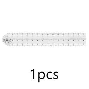 1-3pcs Transparent Rulers Folding Straight Plastic Ruler For Students To Work Learn-Simple Scale Drawing Tools School Supplies