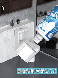 Pembersih Toilet Ampuh 350g Automatic Toilet Bowl Cleaner Toilet cleaners for Stain untuk membersihkan kloset dari bau tidak enak sterilisasi dari kuman dan membantu menyiram kotoran yang lengket di permukaan kloset